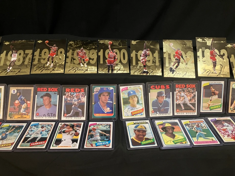 Coleção de cartões e recordações esportivas - Pablo Sanchez, Michael Jordan -1200 cartões - Imagem 3 de 4