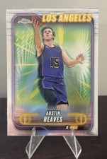Topps 2024-25 Chrome Austin Reaves Basketball Base Set Los Angeles Lakers #87