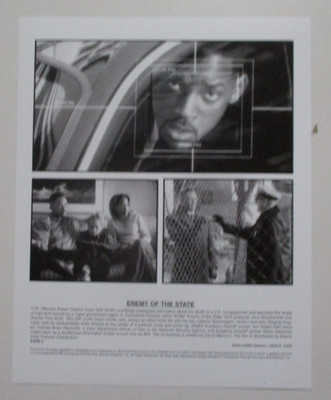 PRESS PROMO PHOTO MOVIE ENEMY OF THE STATE WILL SMITH REGINA KING B&W 8X10 Y195