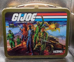 1982 G.I. Joe ARAH Thermos Brand Metal Lunch Box No Thermos Vintage Rare Htf Oop