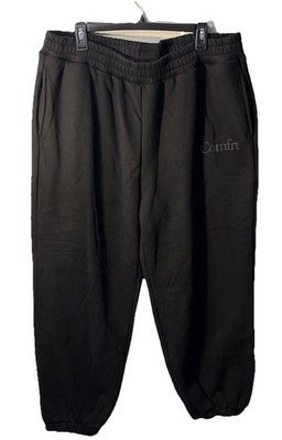 COMFRT Sweatpants Women s 2XL Black Cozy Lounge Elastic Waist