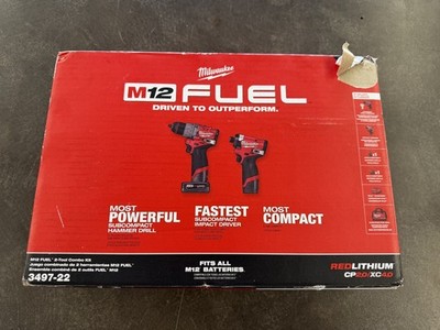 Milwaukee M12 FUEL 3497-22 Hammer Drill & Impact Driver Combo Kit (1112722)
