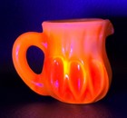 Boyd's Crystal Art Glass MINI PITCHER #21 APRICOT 12-11-79 Glows NOS — photo 4