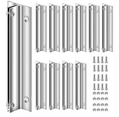 Zonon 10 Pack 6'' Length Aluminum Corridor Sign Wall Brackets, 1/8''  *READ*