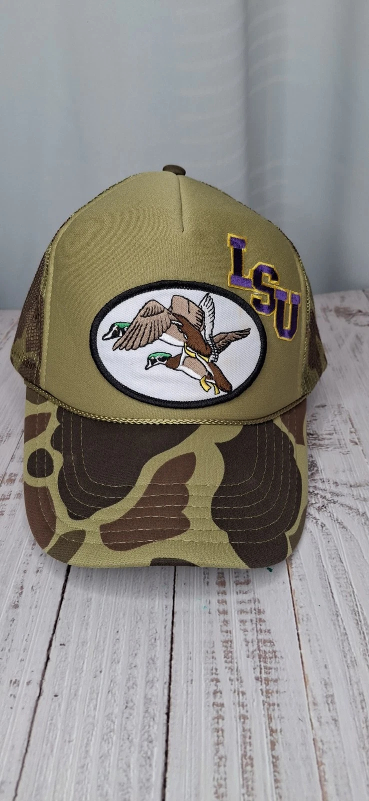 LSU Duck Mallard Camouflage Cap OSFM