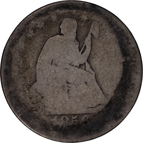 1856 25c Seated Liberty Quarter ~ AG Details