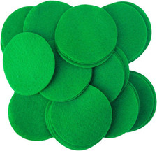 Green Craft Felt Circles 3 Inch - 30Pc 