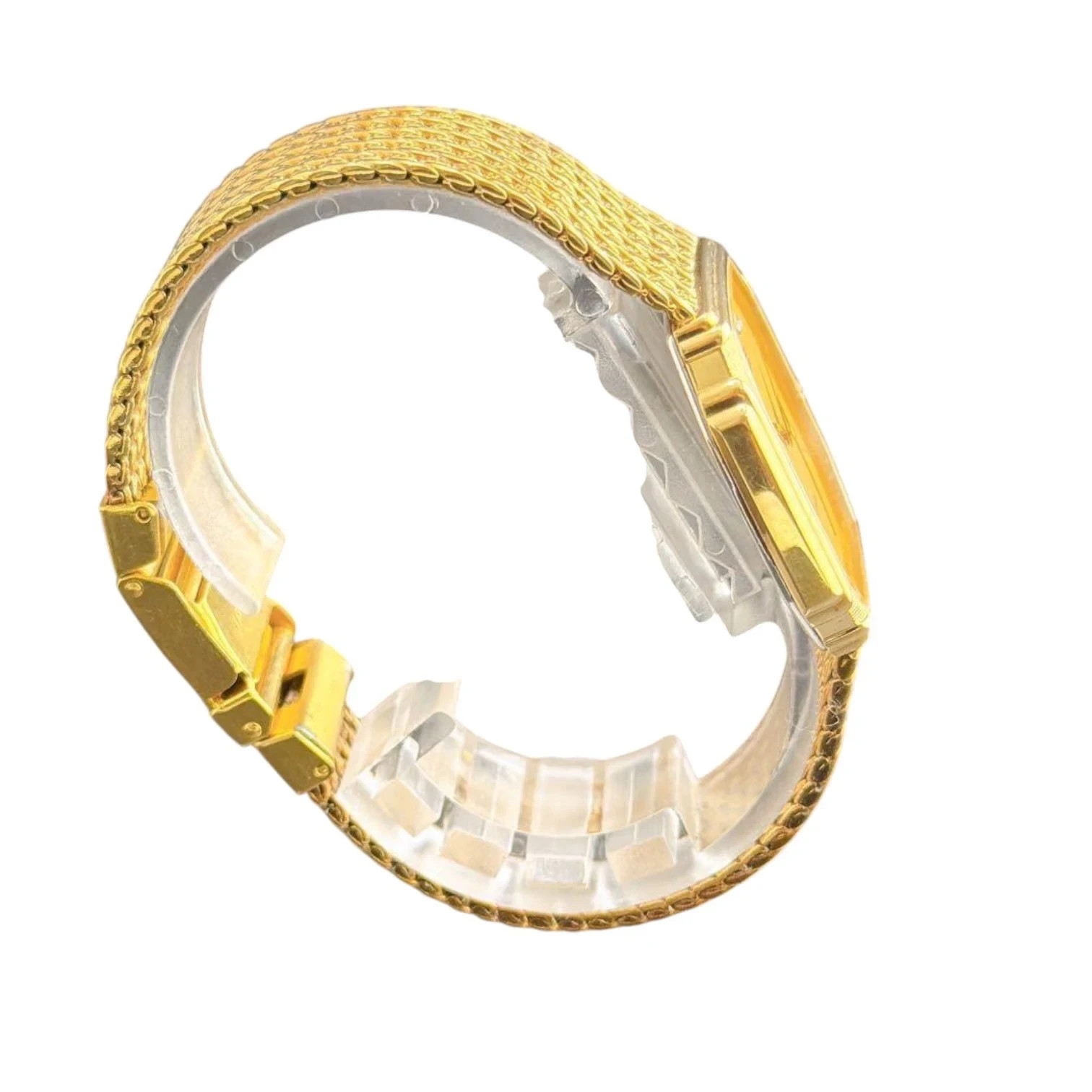 Seiko Dolce 7731-5000 Gold Diamond 29mm Quartz Tank Watch image 4