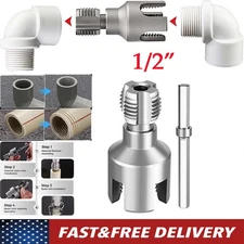 Integrated Internal & External Pipe Threading-Tool, PVC Pipe Threader Kit USA