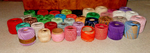 VTG Lot 42 Assorted Crochet Thread Tatting Quilting Cotton And Rayon Used & New