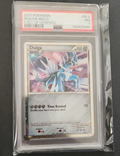 2011 POKEMON CALL OF LEGENDS #SL2 DIALGA-HOLO PSA 7 LOW POP