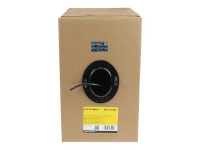 StarTechcom 1000ft Bulk Roll of Black CMR Cat5e Solid UTP WIR5ECMRBK