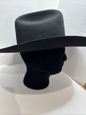 Bailey Western Cowboy Cowgirl 55 Hat 6 7/8 Black 6X Beaver  display picture 1