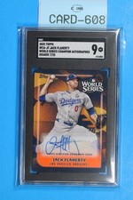 2025 Topps World Series Champion Orange Jack Flaherty Auto /25 SGC 9 CARD-608
