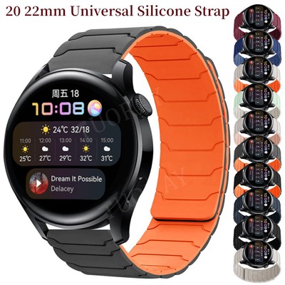 Silikon Armband für Huawei Watch GT 3 2 42mm GT 4 2e 46mm 3 4 Pro 48mm 2 Classic