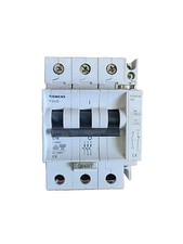 SIEMENS 10 AMP 480V C10 3 POLE MCB CIRCUIT BREAKER 5SX23 AUX 5SX9100HS