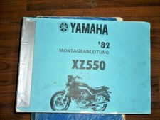 Yamaha 1982 manuale montaggio XZ550 originale 