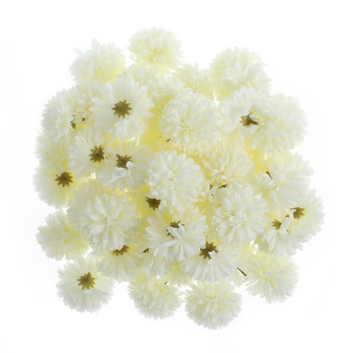 50 Pcs Simulated Chrysanthemum Decoration Wedding Cake Flowers Bridesmaid Fake