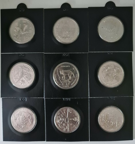Australia 2001 Centenary of Federation 20 cent - full set - UNC from mint roll
