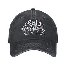 Best Grandpa Ever Baseball cap adjustable printed hat breathable sports sun hat