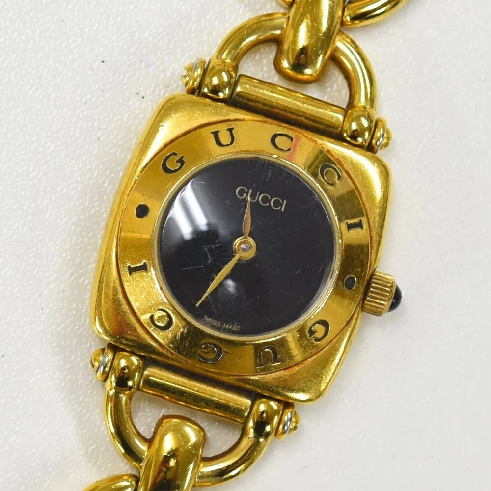 Montre femme vintage quartz GUCCI 6400L or fabriqué en Suisse
