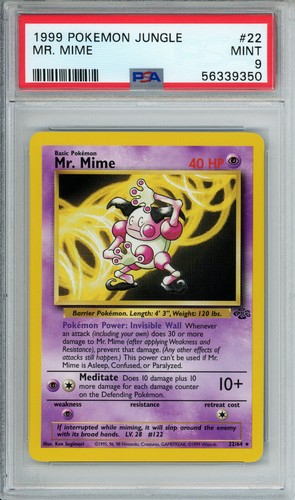 Mr. Mime (Unlimited) graded PSA 9 for sale on eBay