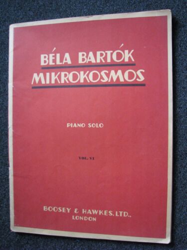 Klassik-Notenbuch-Piano-Klavier-UK-Bela Bartok-Vol.VI-Piano Solo-Mikrokosmos - Bild 1 von 3