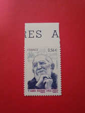 FRANCE Timbre adhésif Abbé Pierre YT 389 AA389 AD389 2010 Neuf**