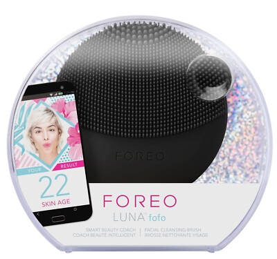 Foreo Luna: Fofo Midnight Smart Facial Cleansing Brush Skin Analyzer  