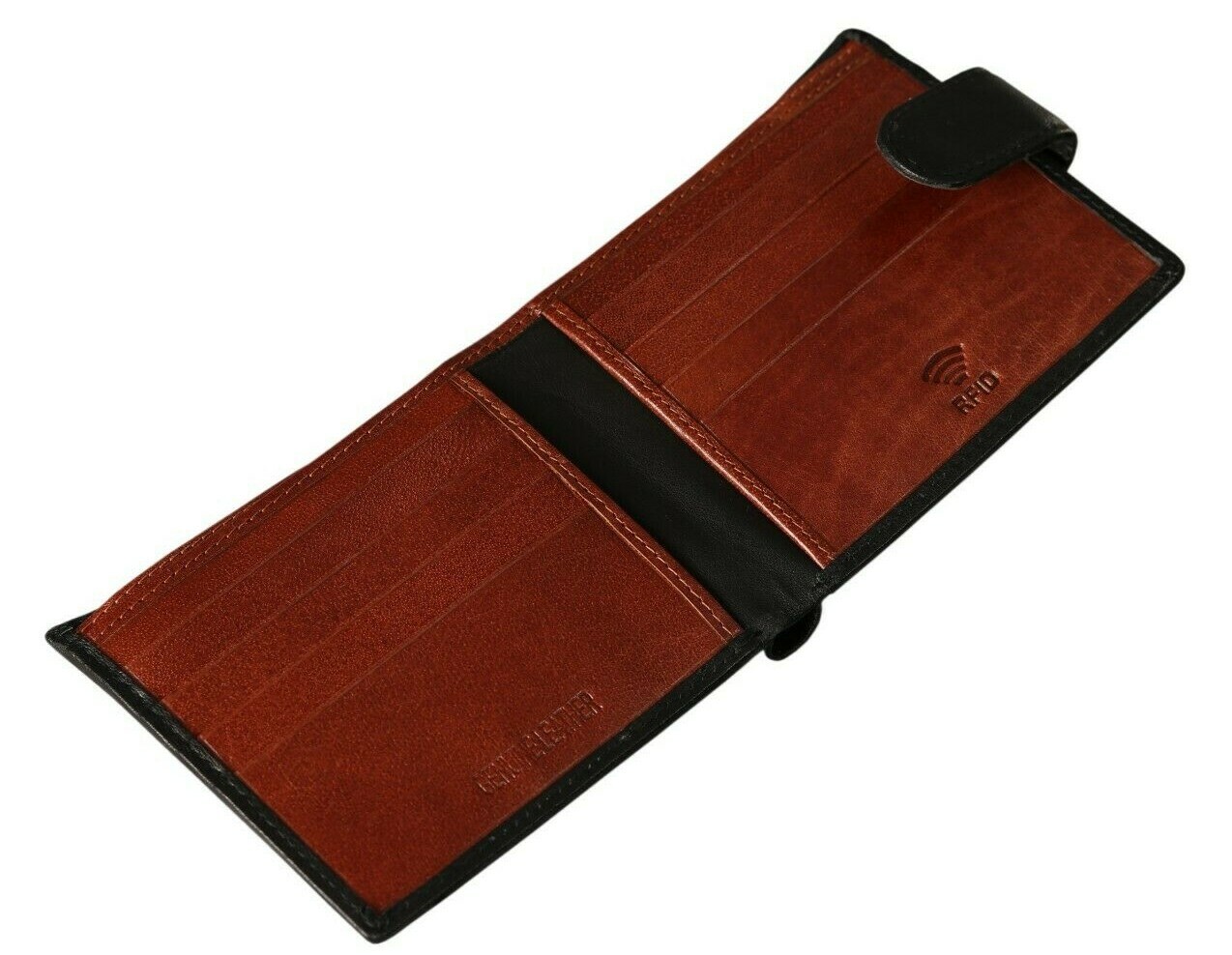Real Leather Slim Wallet For Men with Money Clip RFID Blocking Case Genuine New