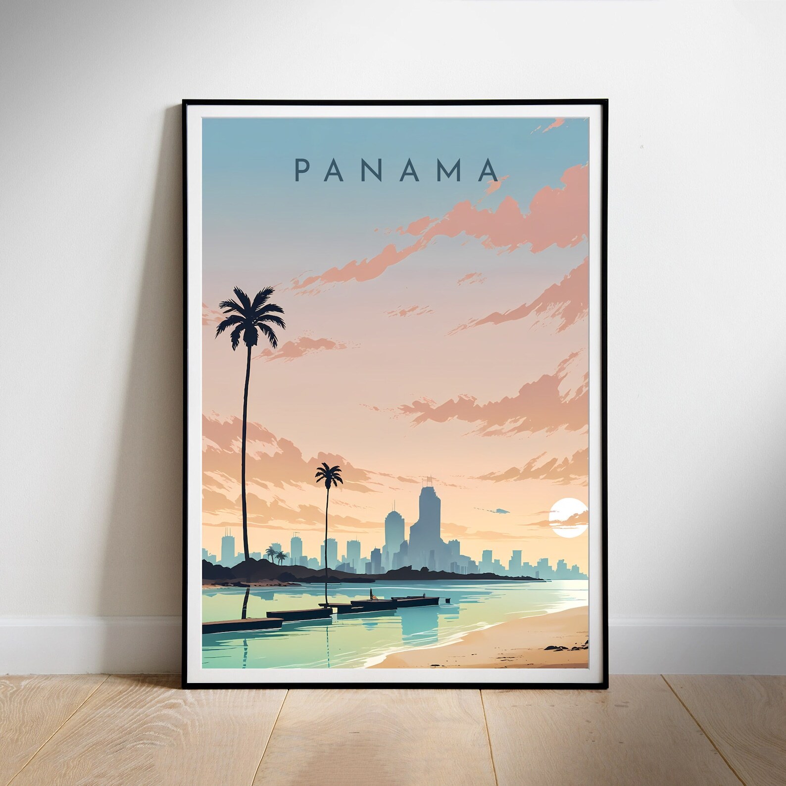Panama Travel Poster Wall Art Instant Hanging Decor New Home Gift