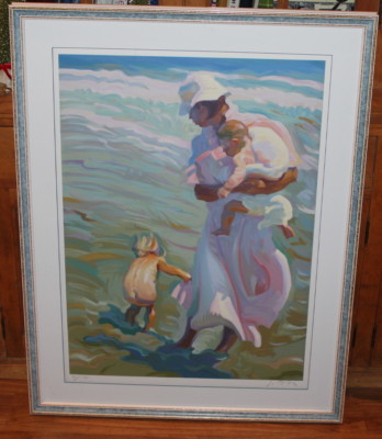 リトグラフJohn Asaro アート 絵画 額縁