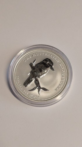 2005 Australien Kookaburra 1 oz Silber BU Perth Mint 1 $ (AUD) Ag - Top Zustand!