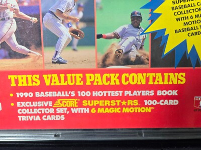 Vintage 1990 Score MLB Baseball Hottest Baseball Players Cards 
