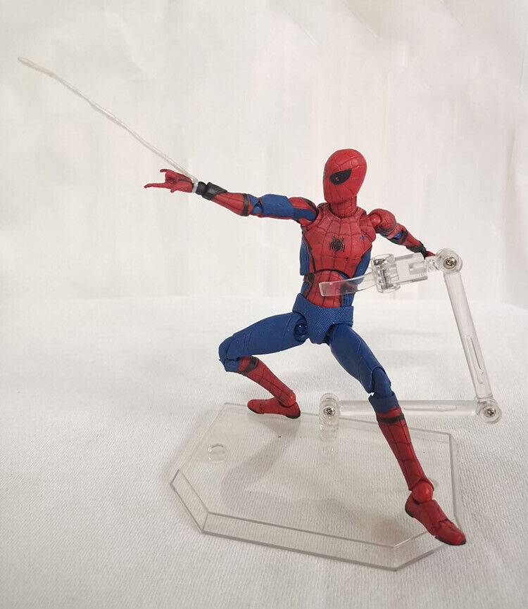 spider-man with a large spider logo on the chest standing pose