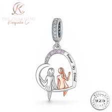 My Friend Charm Genuine 925 Sterling Silver - BEST FRIEND Gift