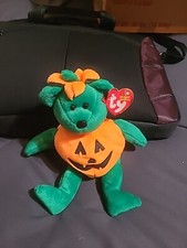 Ty Beanie Orginal Rare  Retired Tricky The Halloween Bear