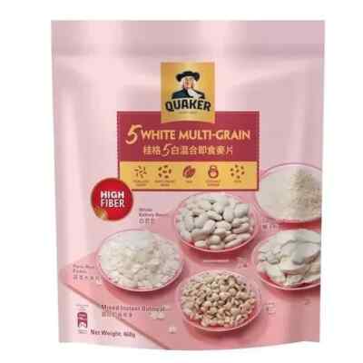 QUAKER 5 WHITE MULTIGRAIN MIX OAT 460G FREE SHIPPING WORLD WIDE