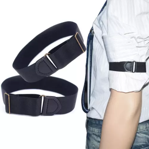 Verstellbares elastisches Armband Hemd Strumpfband Ärmel Halterlos Halter Manschette Clip Band heiß - Bild 2 von 10