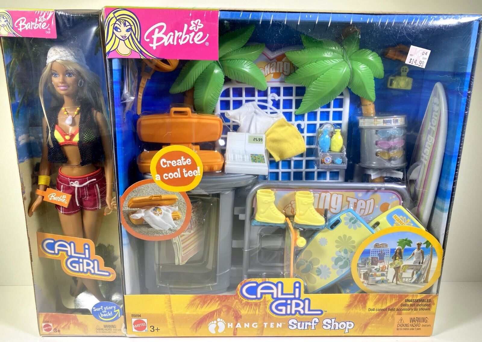 Barbie バービー CALI GIRL サーフショップ HANG TEN