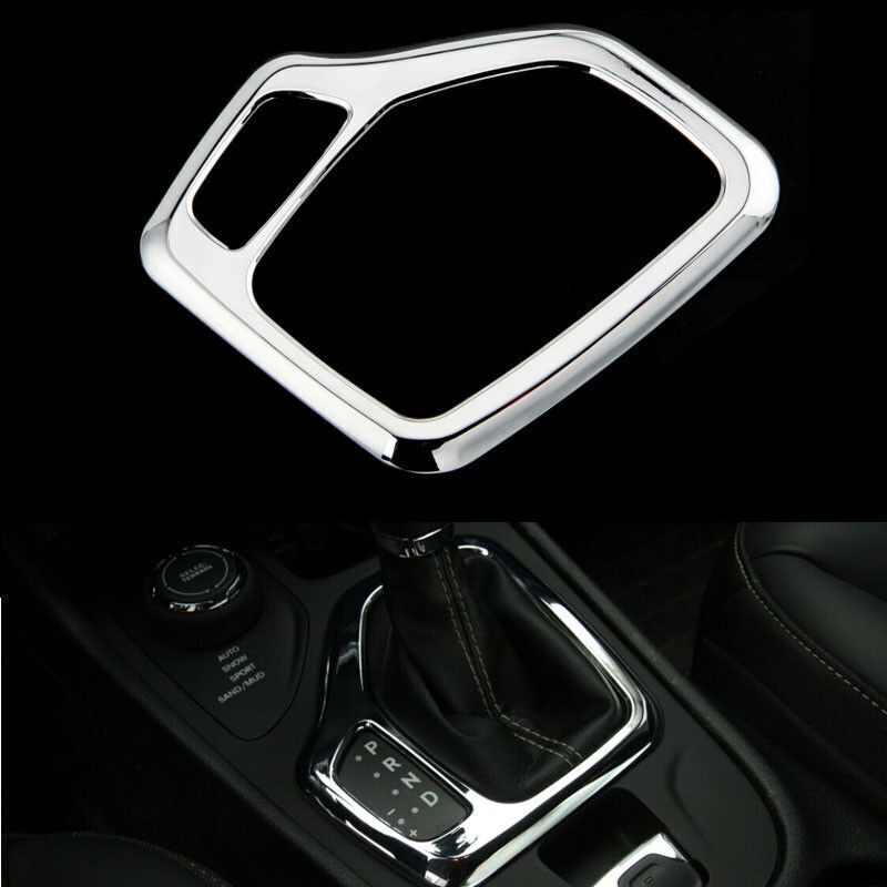 Fit For Jeep Cherokee 2014-16 Chrome Interior Accessories Trim Gear Frame Cover