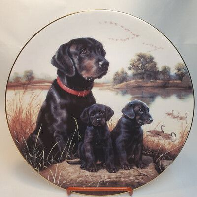 Porzellan Teller ''First Time Out'' (7) 8,5'' (22cm) von The Hamilton Collection, 1991