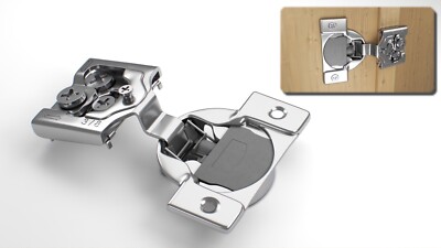 Berta 3/8'' Overlay Soft Close Face Frame 3D Concealed Cabinet Door Hinges