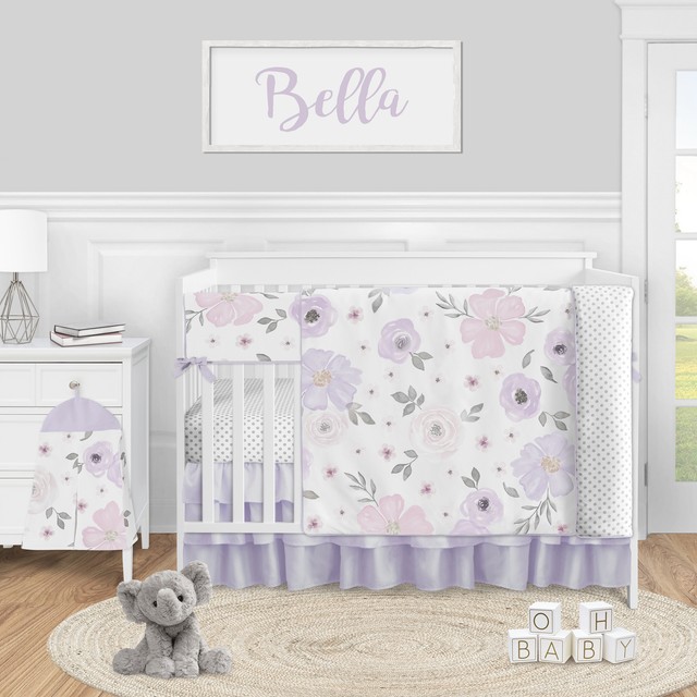 floral cot bumper