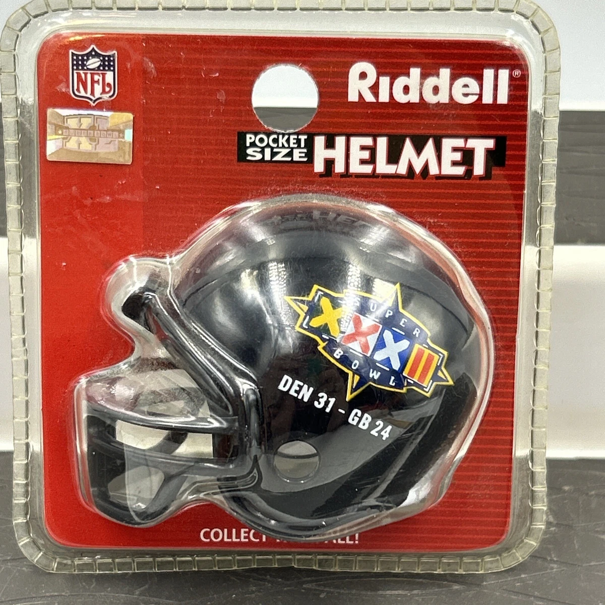 Riddell Pocket size Pro football helmet Denver Broncos Super Bowl