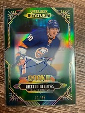 KIEFFER BELLOWS 2020-21 Upper Deck Stature GREEN Rookie Autograph #61/85