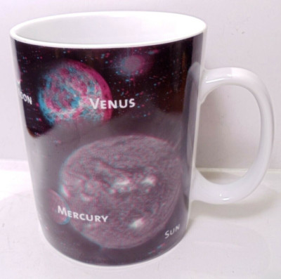 KONITZ Solar System Planet 3D Mug Space Moon Earth Coffee Tea Cup Porcelain RARE