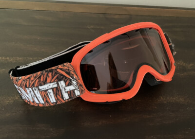 NEW Smith Ski Snowboard Goggles 2014 BLAZE ORANGE Carpenter Wood Print Camo Rare