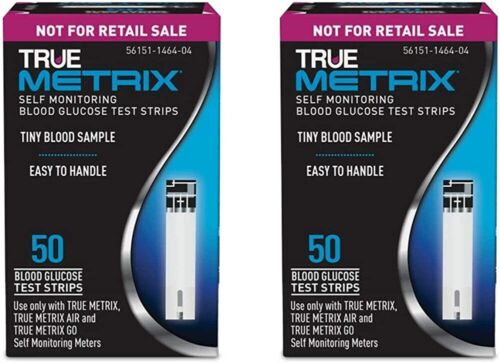 True Metrix Blood Glucose Test Strips 100Ct, Exp 9/2025+ FREE SHIPPING - Picture 1 of 2