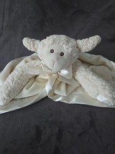 Bearington Baby Collection Snuggler Cream White Soft Lamb Comfort Lovey NWT